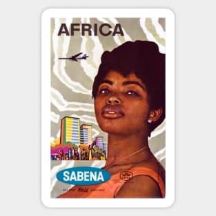 1960 Sabena Airline to Africa Sticker